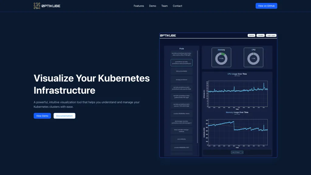 0ptikube AI tool screenshot