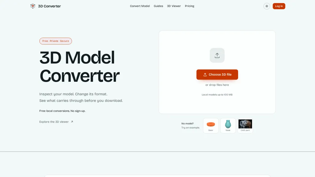 3d converter screenshot