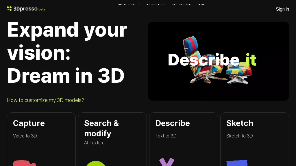 3DPresso website