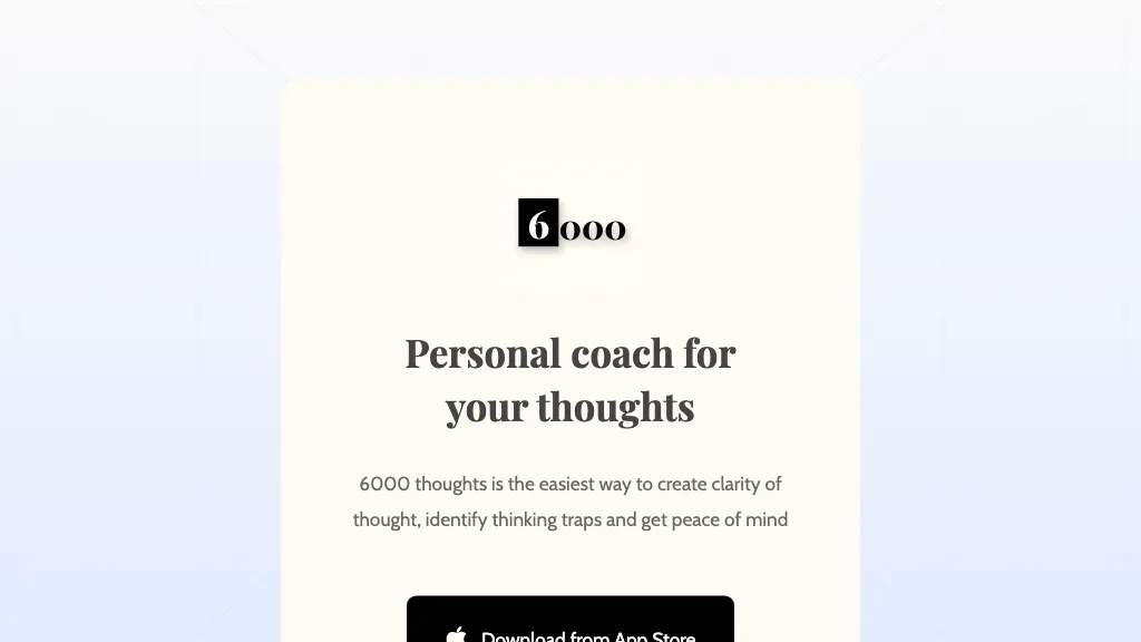6000 thoughts website
