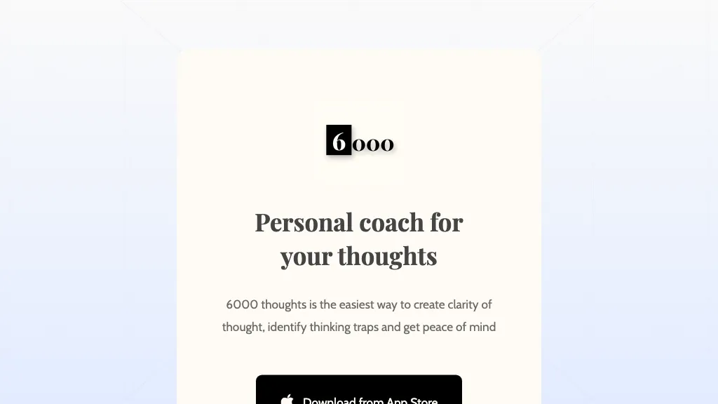 6000 Thoughts
