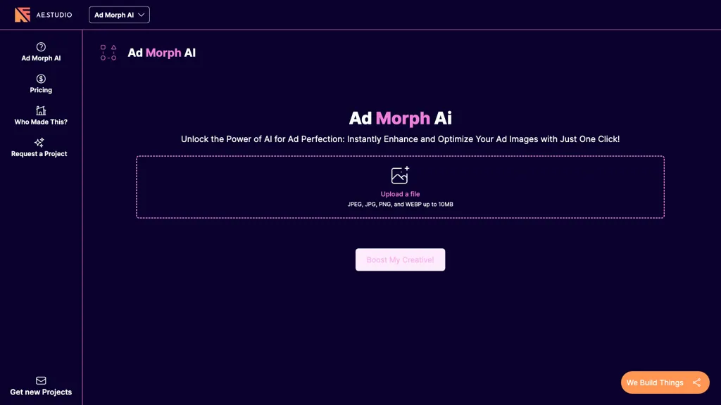 Ad Morph website