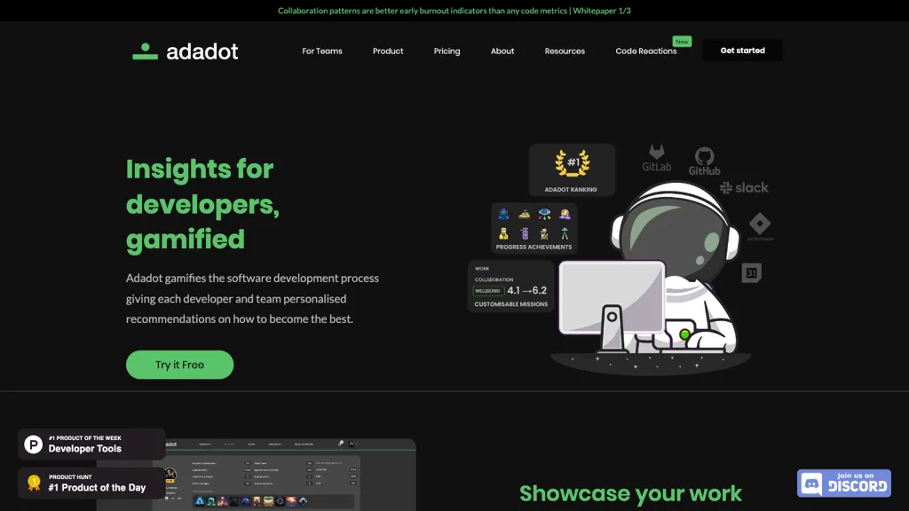 Adadot for Developers website