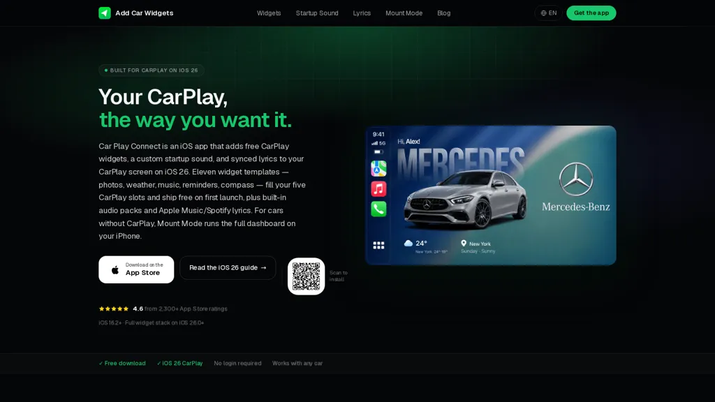 Add Car Widgets screenshot