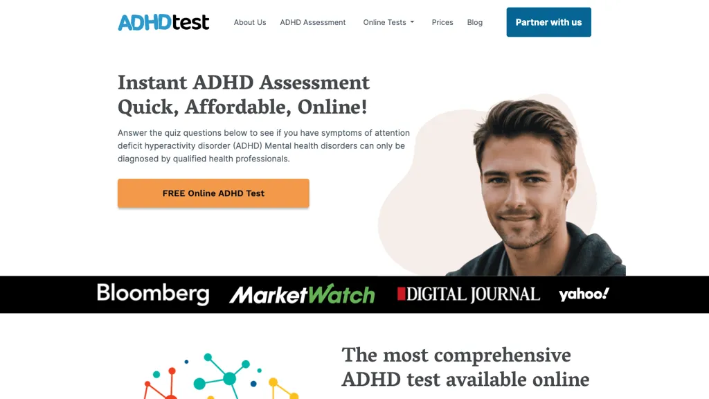 ADHDtest.ai website
