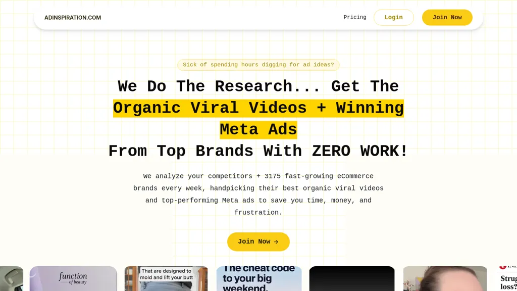 Adinspiration website