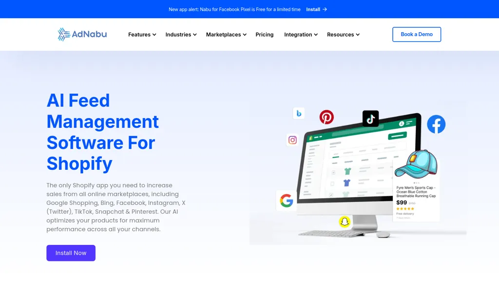 Adnabu 2.0 website