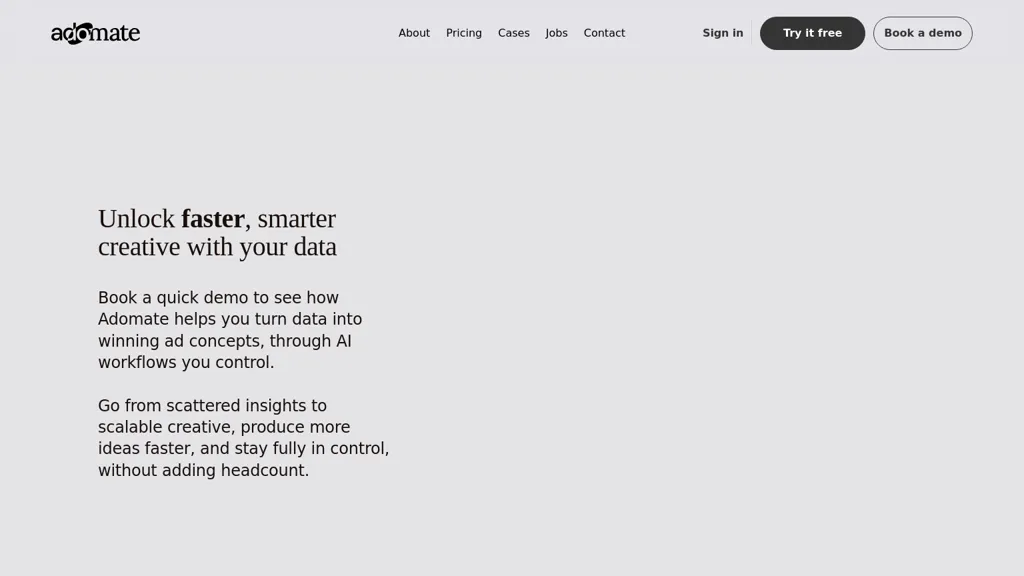 Adomate screenshot