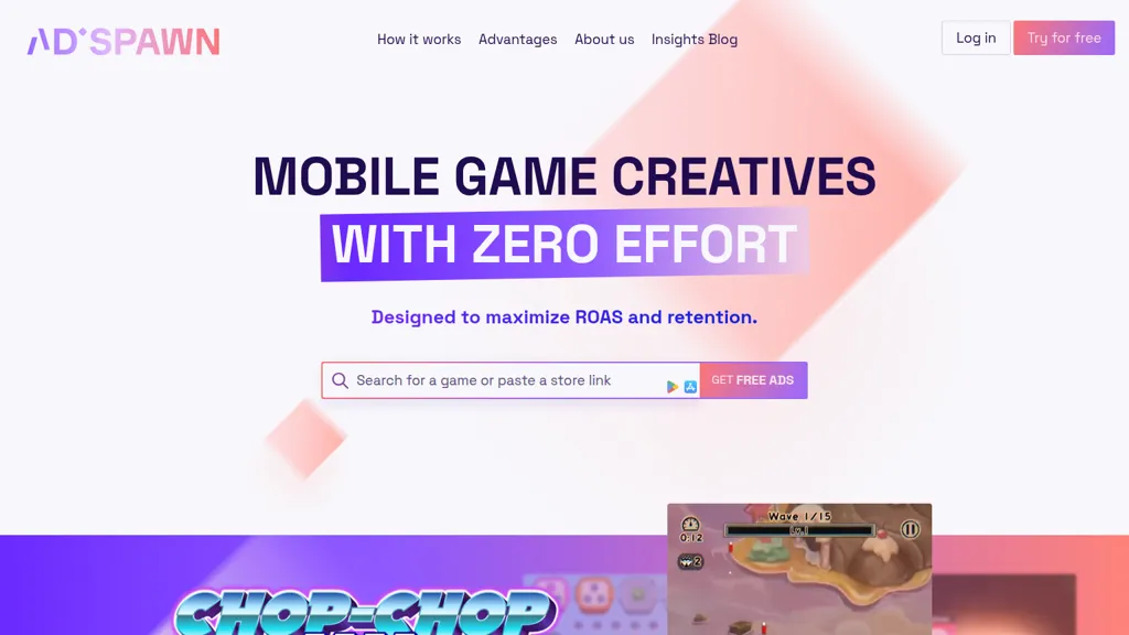 AdSpawn AI tool screenshot