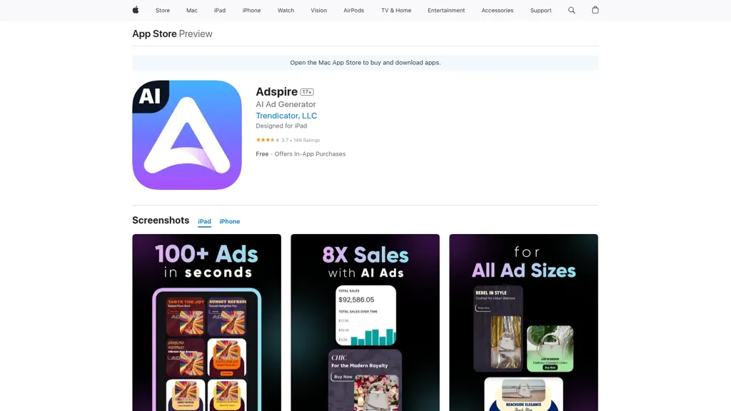 Adspire website