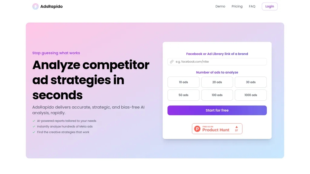 AdsRapido website