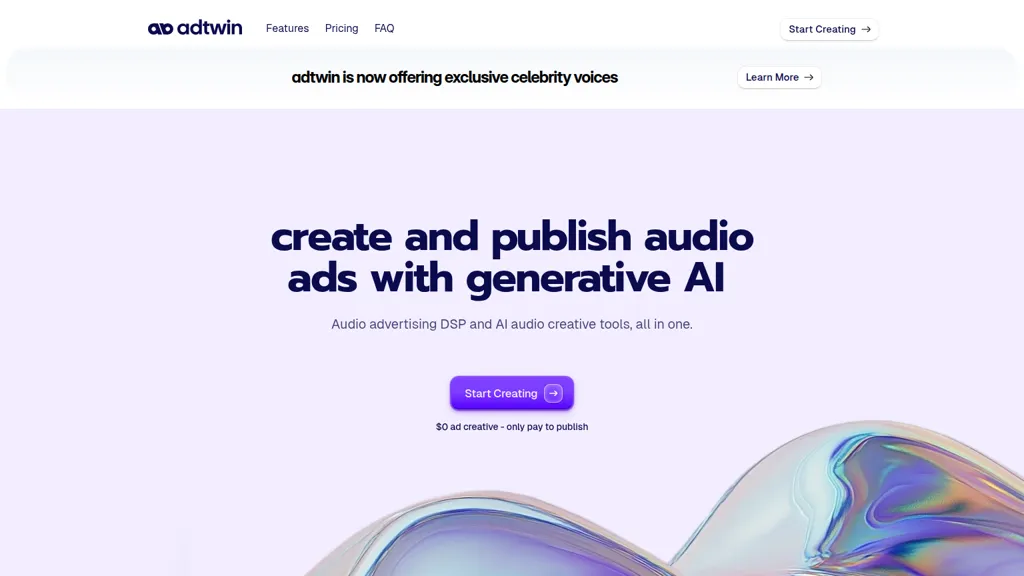 Adtwin AI AI tool screenshot