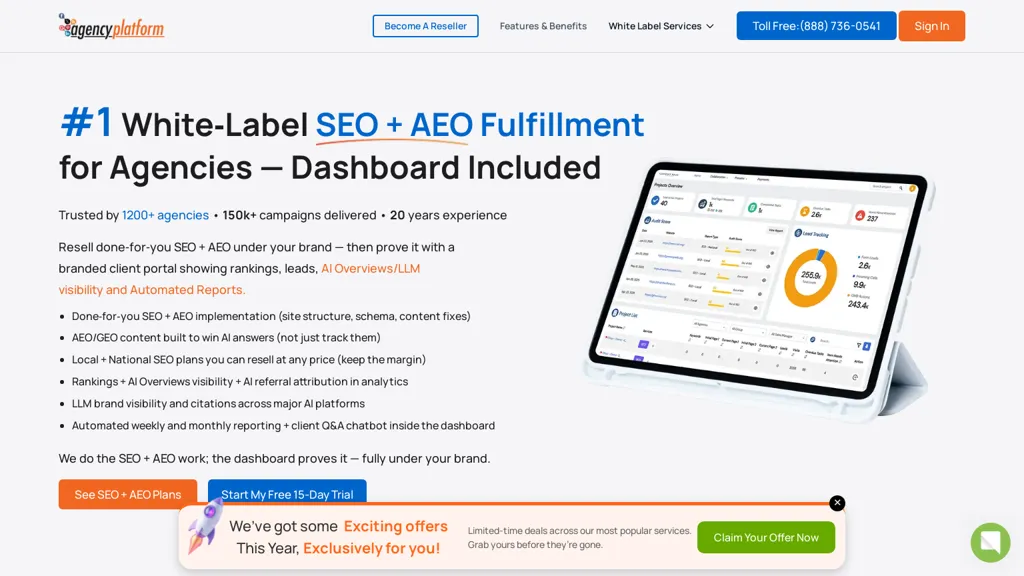 Agency Platform AI tool screenshot