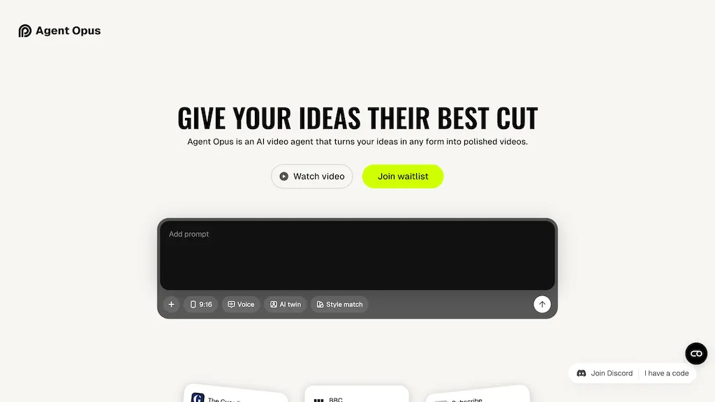 Agent Opus alternatives and competitors