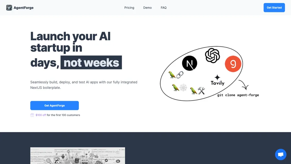 Agentforge website