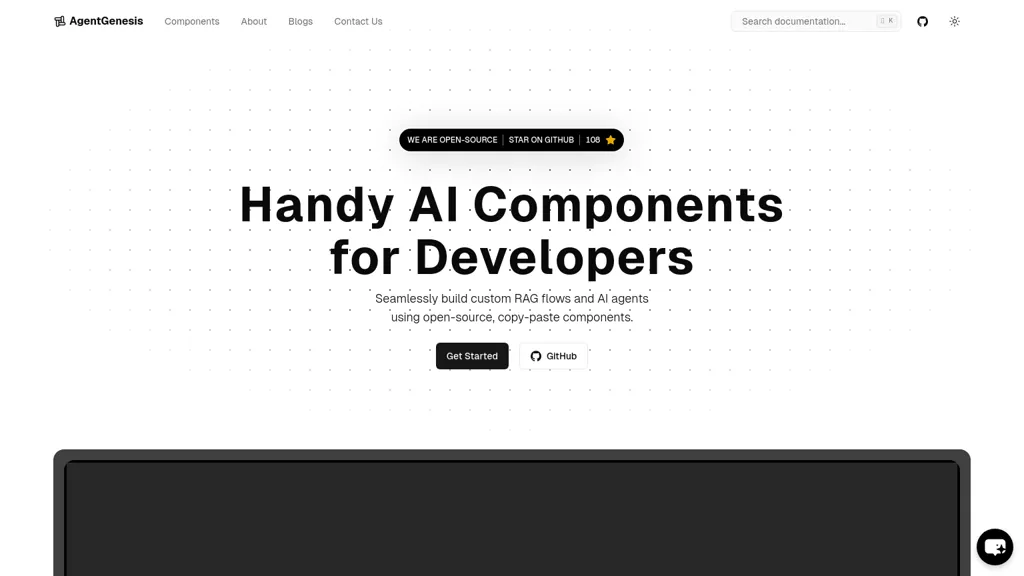 AgentGenesis website