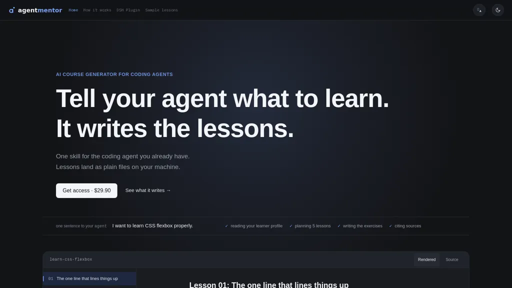 agentmentor screenshot