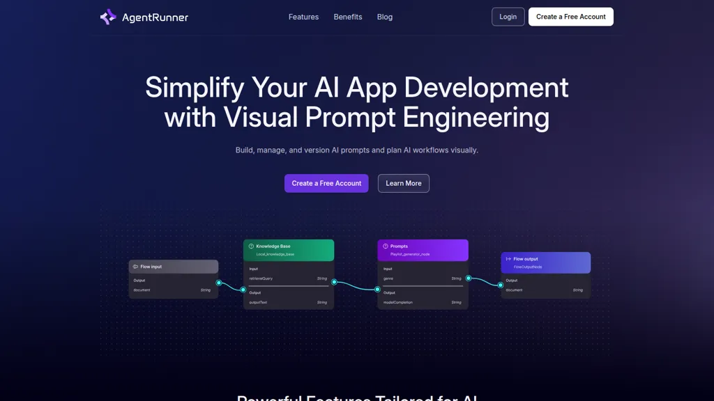 AgentRunner AI tool screenshot