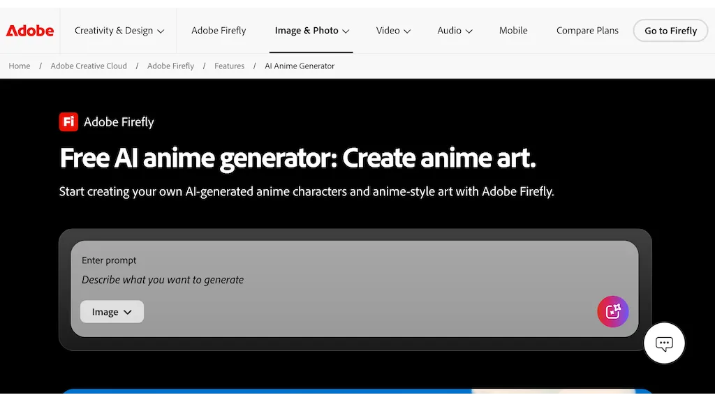 AI anime generator - Firefly screenshot