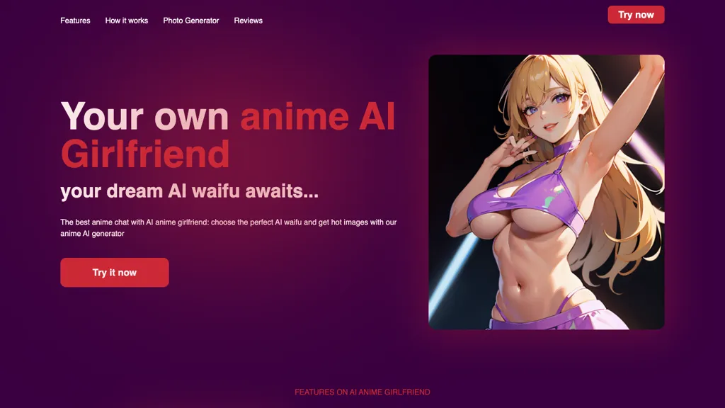 AI Anime Girlfriend website