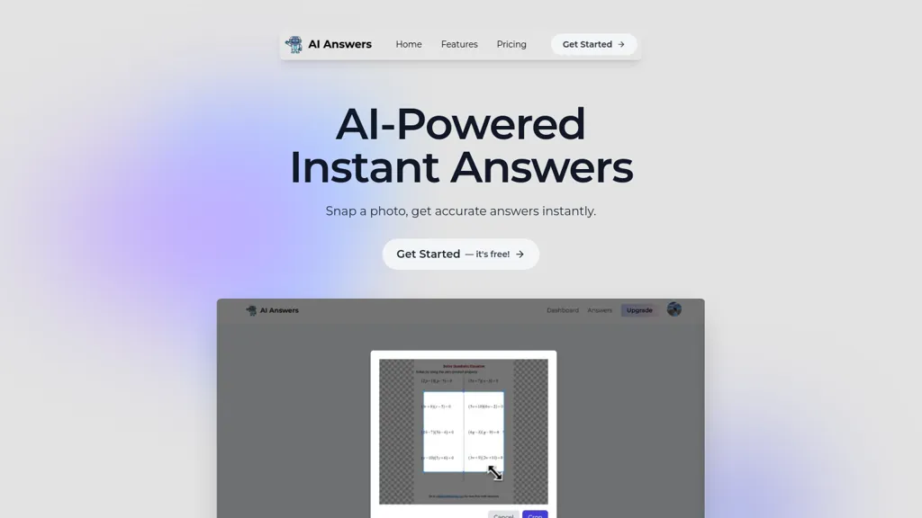AI Answers Pro website