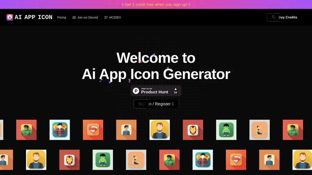 AI App Icon website