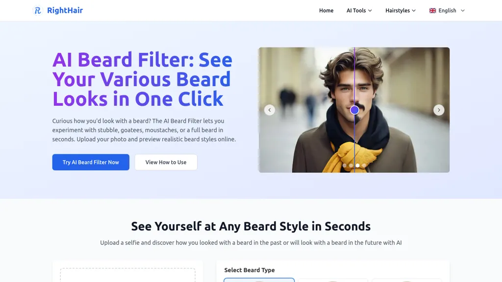 AI Beard AI tool screenshot
