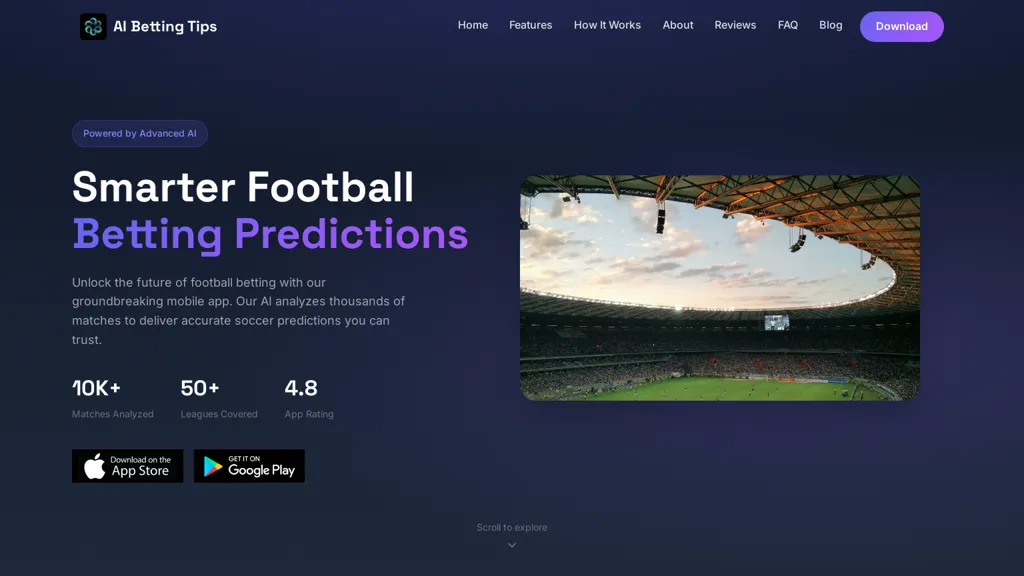 AI Betting Tips AI tool screenshot