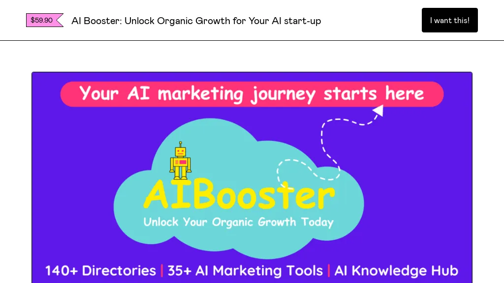 AI Booster: Marketing kit AI tool screenshot