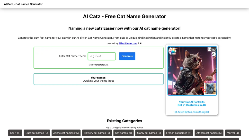 Ai Catz website