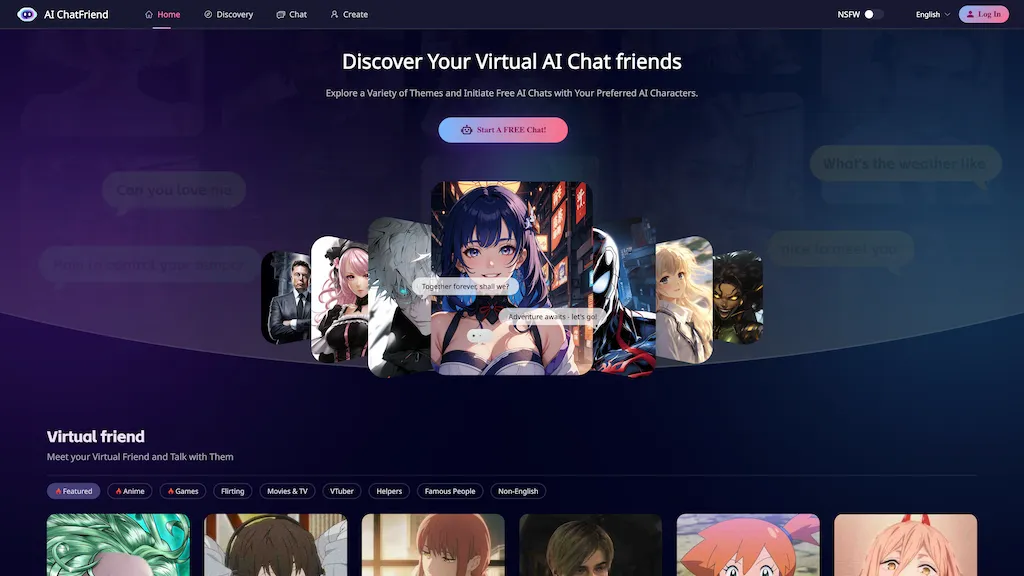 AI ChatFriend website