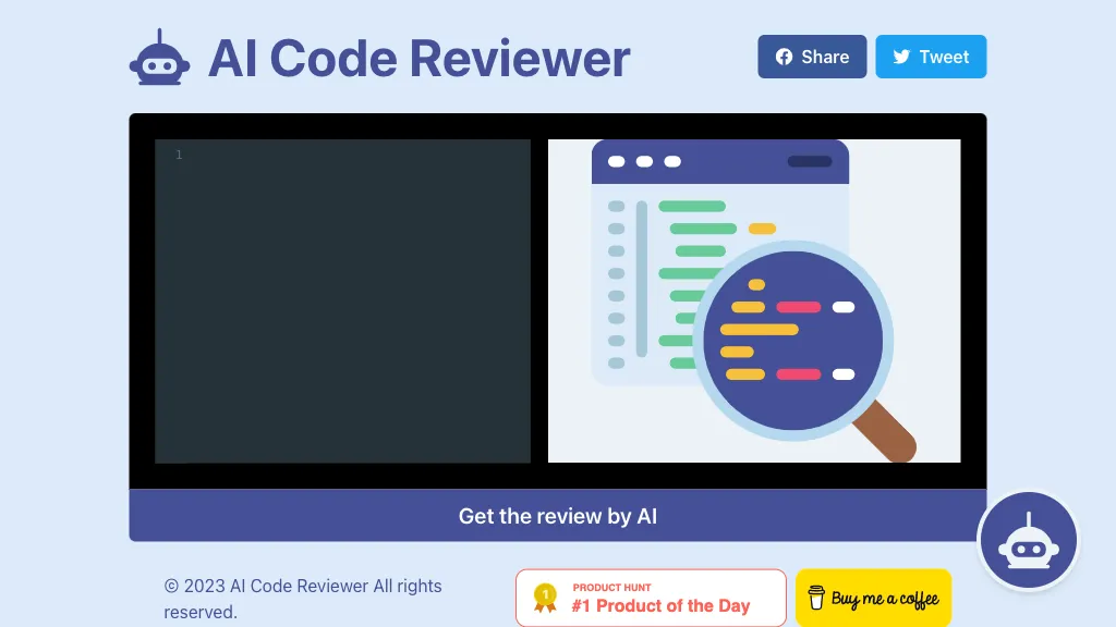 AI Code Reviewer website