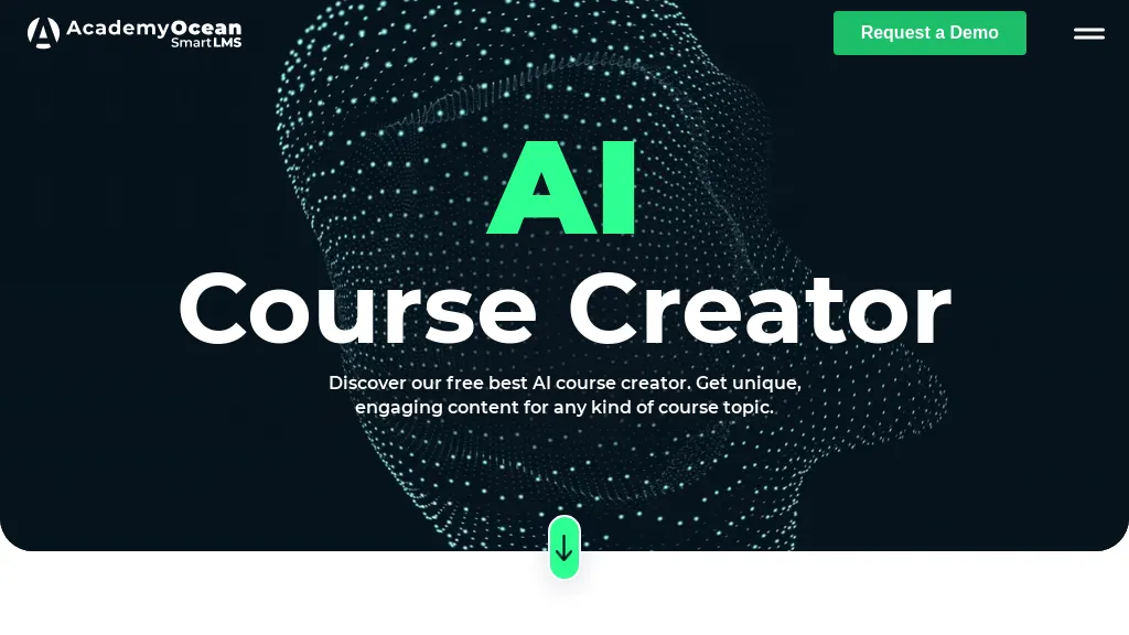 AI Course Creator -  AcademyOcean website