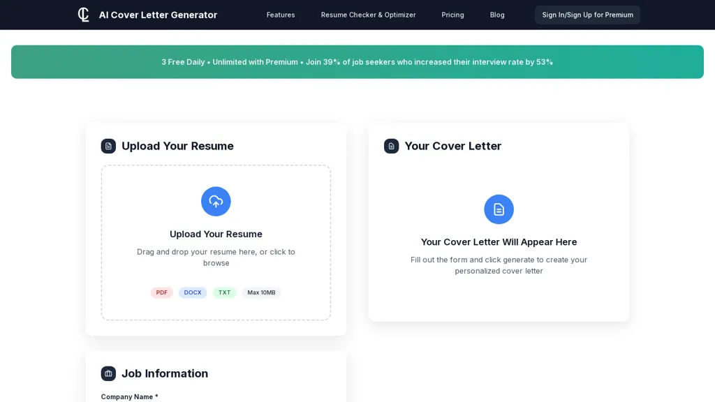 AI Cover Letter Generator  alternatives and competitors
