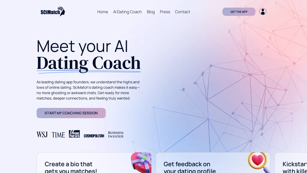 AI dating coach AI tool screenshot
