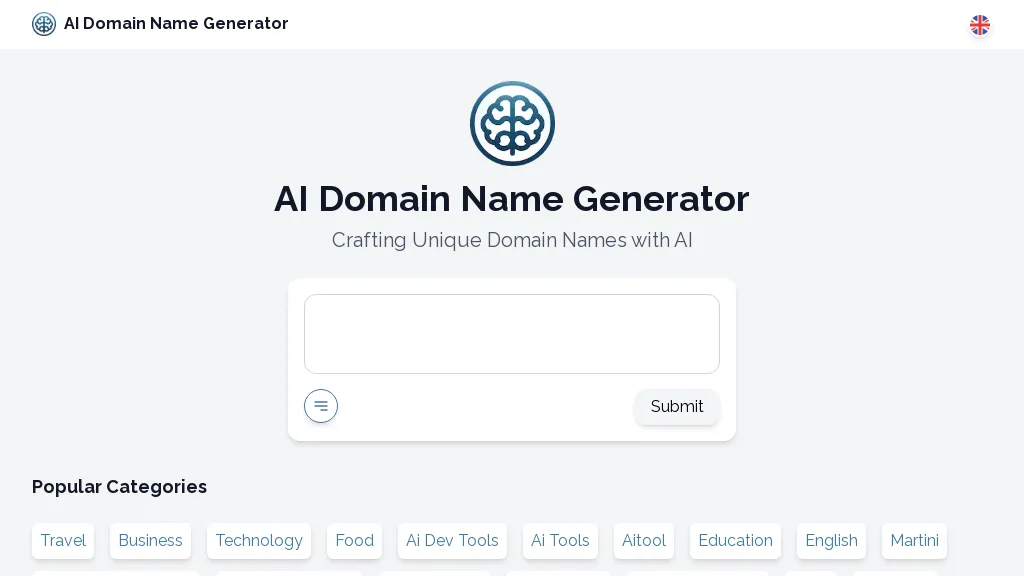 AI Domain GPT website