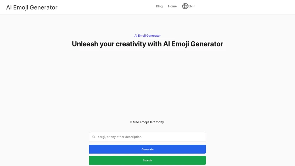 AI Emoji Generator website