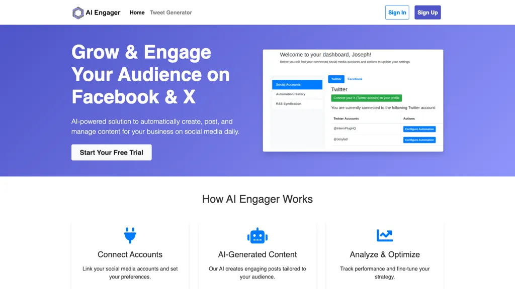 Ai engager website