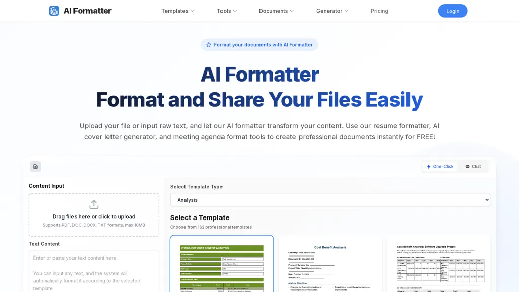 AIFormatter AI tool screenshot