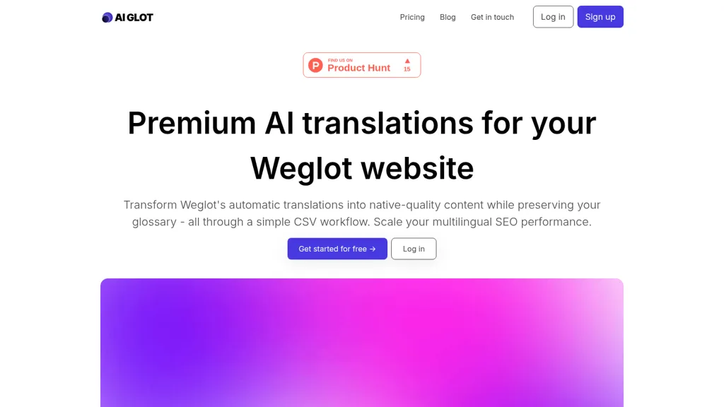 AI glot AI tool screenshot