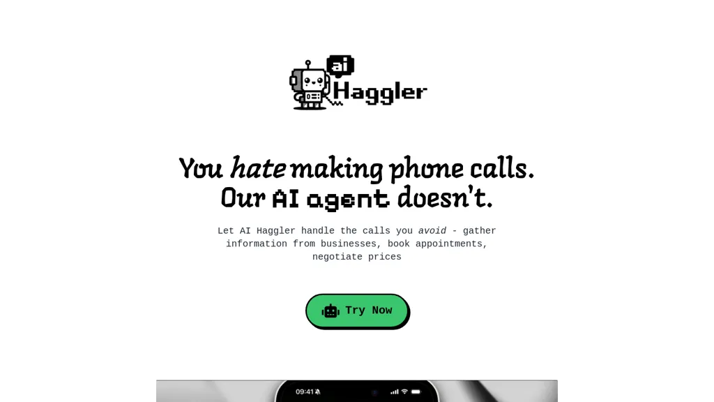AI Haggler website