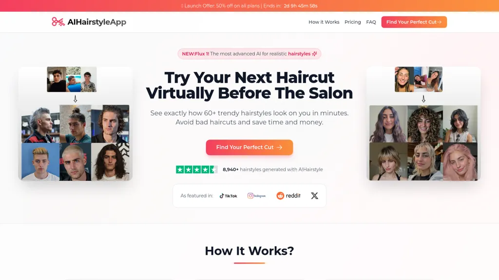 AI HairstyleApp website