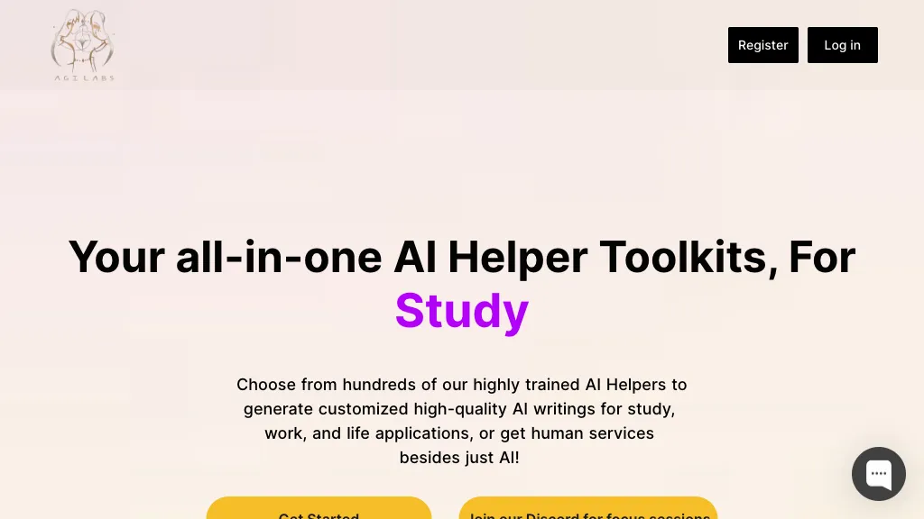 AI Helpers website