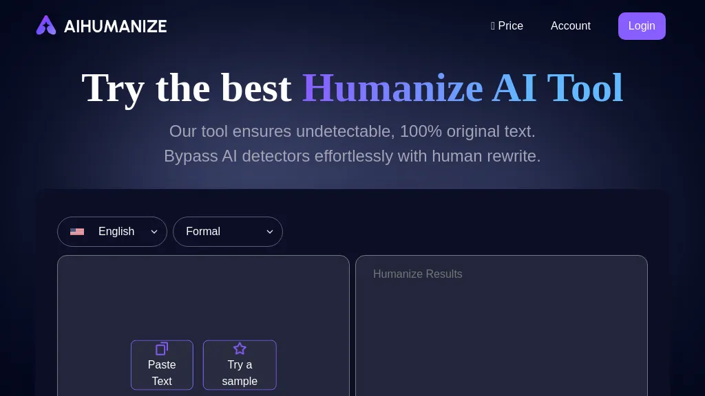 AI Humanize website