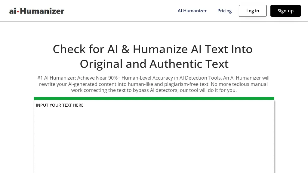 AI text humanizer website