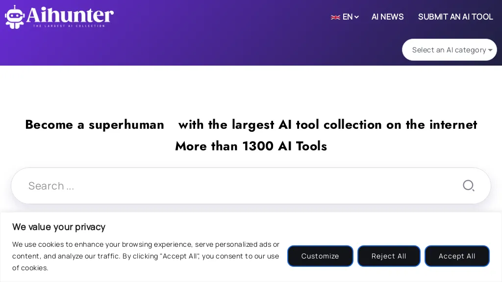 AI-Hunter website