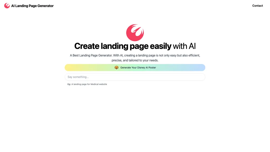 Landing Page Generator website