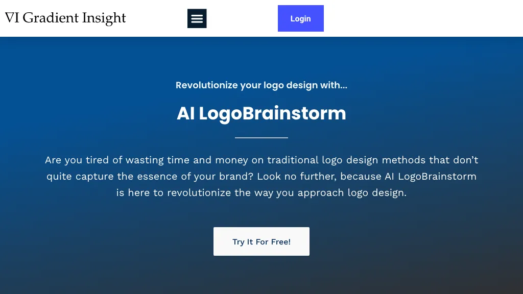 AI LogoBrainstorm website