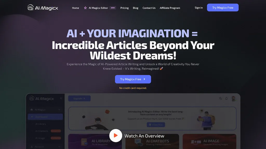 AI Magicx website