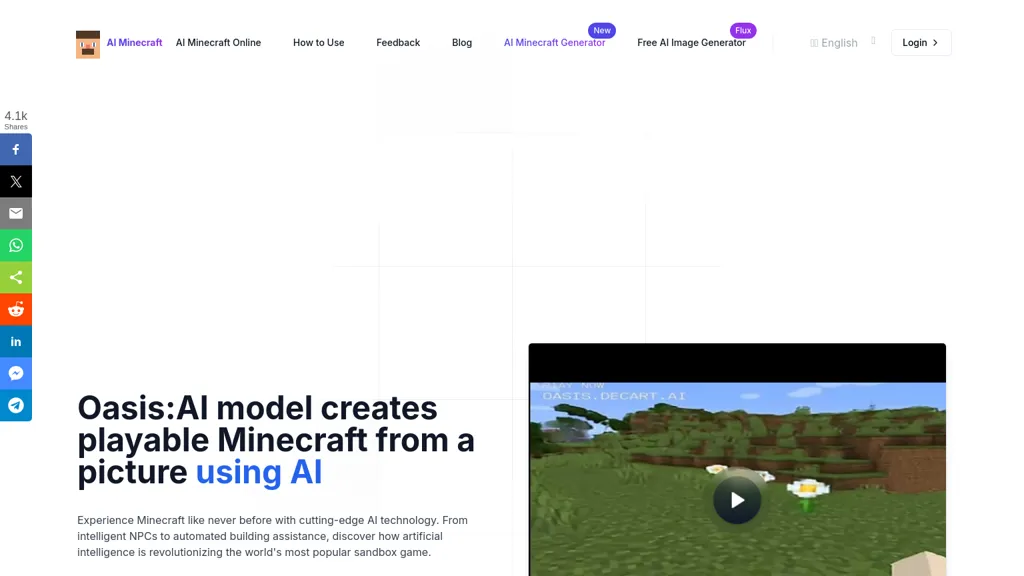 AI Minecraft AI tool screenshot